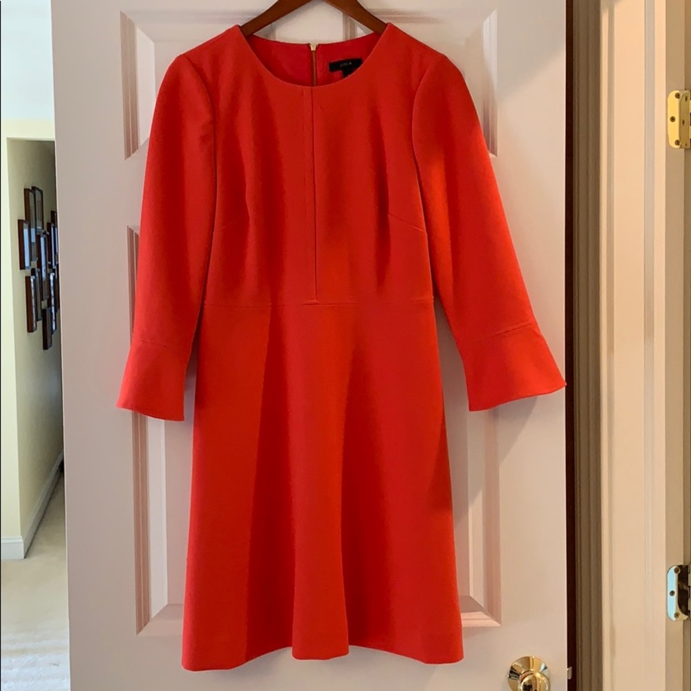 J. Crew red dress